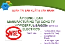 Thuyết trình: Áp dụng Lean manufacturing tại công ty Wonderful Saigon Electrics