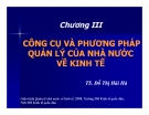 Bài giảng Quản lý nhà nước về kinh tế: Chương 3 - TS. Đỗ Thị Hải Hà