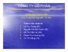 Đề tài: Công ty cổ phần