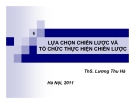 Bài giảng Quản trị chiến lược: Chương 6 - Ths. Lương Thu Hà