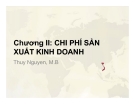 Bài giảng Quản trị giá trong doanh nghiệp: Chương 2