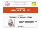 Bài giảng môn học Khai phá dữ liệu: Bài mở đầu - ThS. Nguyễn Vương Thịnh