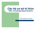 Bài giảng Các hệ cơ sở tri thức (KBS: Knowledge Based Systems) - Trần Nguyên Hương