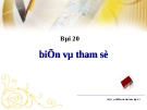 Bài giảng Điện tử Tin học lớp 11: Bài 20