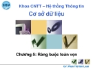 Bài giảng Cơ sở dữ liệu: Chương 5 - GV. Phan Thị Kim Loan