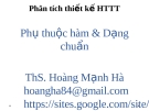 Bài giảng Phân tích thiết kế hệ thống thông tin: Chương 10 - ThS. Hoàng Mạnh Hà