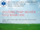 Báo cáo phương pháp nghiên cứu khoa học: Thuốc lá, tác hại của thuốc lá đến sức khỏe và tình trạng hút thuốc lá hiện nay