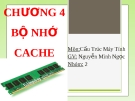 Bài thuyết trình Cấu trúc máy tính - Chương 5: Bộ nhớ cache