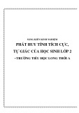 SKKN: Phát huy tính tích cực, tự giác của học sinh lớp 2 - Trường Tiểu học Long Thới A