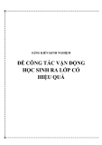 SKKN: Để công tác vận động học sinh ra lớp có hiệu quả