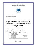 Tiểu luận: Việc tham gia vốn nước ngoài tại các ngân hàng Việt Nam