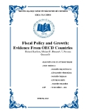 Tiểu luận: Fiscal Policy and Growth: Evidence From OECD Countries - Chính sách tài khóa và sự tăng trưởng: bằng chứng từ các nước Oecd