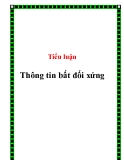 Tiểu luận: Thông tin bất đối xứng