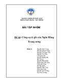 Tiểu luận: Công cụ tỷ giá của ngân hàng Trung ương