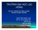 Thuyết trình Thống kê doanh nghiệp: Thống kê tiền lương trong doanh nghiệp