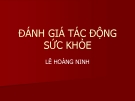 Bài giảng Đánh giá tác động sức khỏe - GS.TS Lê Hoàng Ninh