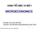 Bài giảng Kinh tế học vi mô I: Chương 1 - ThS. Phan Thế Công