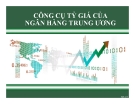 Thuyết trình: Công cụ tỷ giá của ngân hàng trung ương