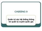 Bài giảng Hệ thống thông tin quản lý: Chương 9 - ThS. Thái Kim Phụng