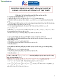 Phương pháp giải một số dạng bài tập khảo sát hàm số trong kỳ thi tuyển sinh Đại học