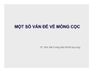 Bài giảng Một số vấn đề về móng cọc - TS. Trịnh Việt Cường