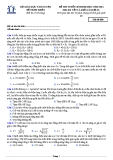 Đề tham khảo tuyển sinh Đại học môn Vật lí khối A và A1 năm 2014