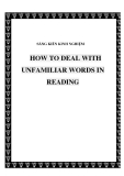 SKKN: How to deal with unfamiliar words in reading