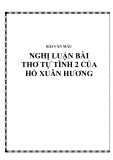 Nghị luận bài thơ Tự tình 2 của Hồ Xuân Hương