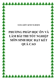 SKKN: Phương pháp học và làm bài thi tốt nghiệp môn Sinh học đạt kết quả cao