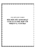 SKKN: Đổi mới tiết sinh hoạt cuối tuần phù hợp với nhiệm vụ năm học