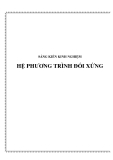 SKKN: Hệ phương trình đối xứng