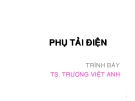 Bài giảng Phụ tải điện - TS. Trương Việt Anh