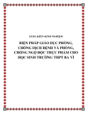 SKKN: Biện pháp giáo dục phòng, chống dịch bệnh và phòng, chống ngộ độc thực phẩm cho học sinh trường THPT Ba Vì