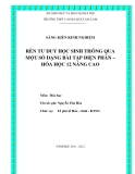 SKKN: Rèn tư duy học sinh thông qua một số dạng bài tập điện phân – Hóa học 12 nâng cao