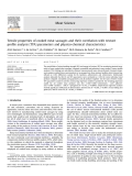 Tensile properties of cooked meat sausages and their correlation with textureprofile analysis (TPA) parameters and physico-chemical characteristics