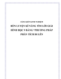 SKKN: Rèn luyện kỹ năng phân tích tìm lời giải Hình học 9 bằng phương pháp phân tích đi lên