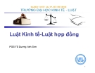 Bài giảng Luật Kinh tế - Luật hợp đồng - PGS.TS Dương Anh Sơn