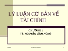 Bài giảng Thị trường tài chính: Chương 1 - TS. Nguyễn Vĩnh Hùng