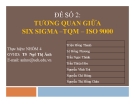 Tiểu luận: Tương quan giữa Six Sigma –TQM – ISO 9000