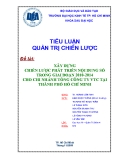 Tiểu luận: Xây dựng chiến lược phát triển nội dung số trong giai đoạn 2010-2014 cho chi nhánh tổng công ty VTC tại thành phố Hồ Chí Minh