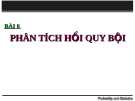 Bài giảng Phân tích số liệu - Bài 8: Phân tích hồi quy bội