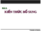 Bài giảng Phân tích số liệu - Bài 3: Kiến thức bổ sung