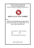 Khóa luận tốt nghiệp: Phân tích tình hình hoạt động kinh doanh của công ty Cổ phần đầu tư và phát triển Thái Dương