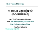 Bài giảng Thương mại điện tử: Giới thiệu môn học - ThS. Trương Việt Phương