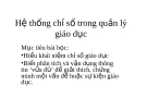 Bài giảng Hệ thống chỉ số trong quản lý giáo dục