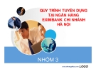 Tiểu luận: Quy trình tuyển dụng tại ngân hàng Eximbank chi nhánh Hà Nội