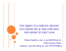 Tiểu luận: Tác động của khủng hoảng tài chính Mỹ & thế giới đến nền kinh tế Việt Nam