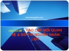 Chuyên đề Tạo lập mối quan hệ và bố trí nguồn nhân lực