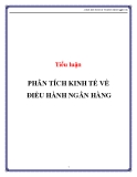 Tiểu luận: Phân tích kinh tế về điều hành ngân hàng