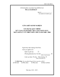 SKKN: Xây dựng quy trình xét tặng danh hiệu nhà giáo nhân dân, nhà giáo ưu tú theo tiêu chuẩn ISO 9001: 2008